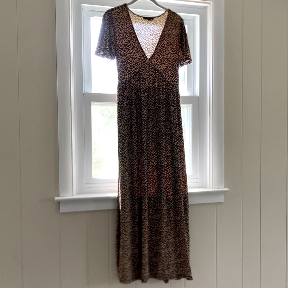 Cheetah Print Maxi Dress